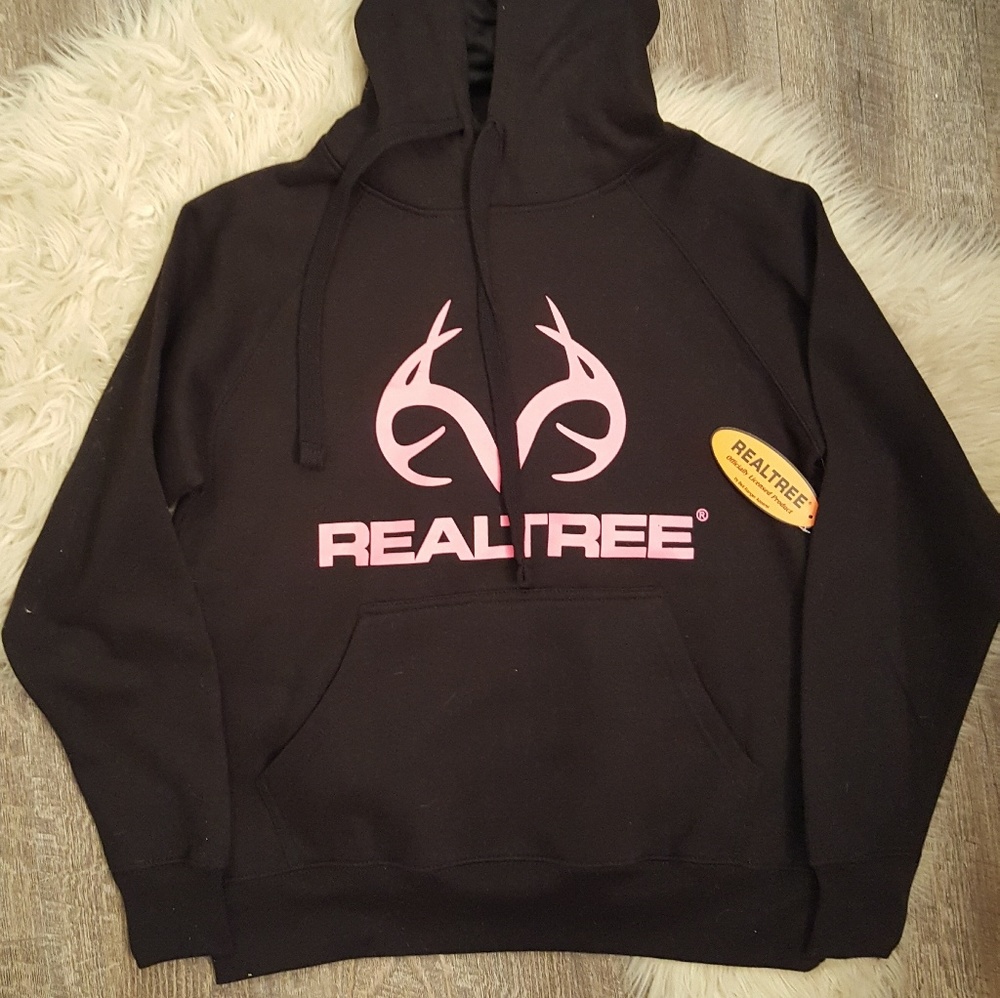 New Black Realtree Hoodie Size M NWT